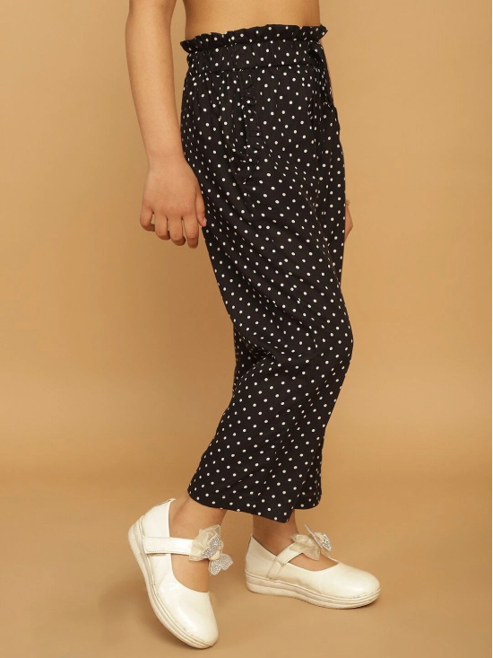 MINI & MING Girls Polka Dot Printed Relaxed Low-Rise  Trousers