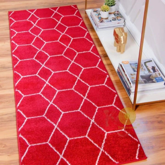 Tokyo Super Soft Densed Carpet-Red / 22x55 Inches