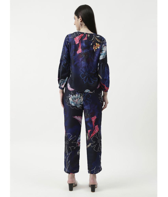 Pannkh Womens Floral Digital Printed Loungewear Shirt With Pant Set - None