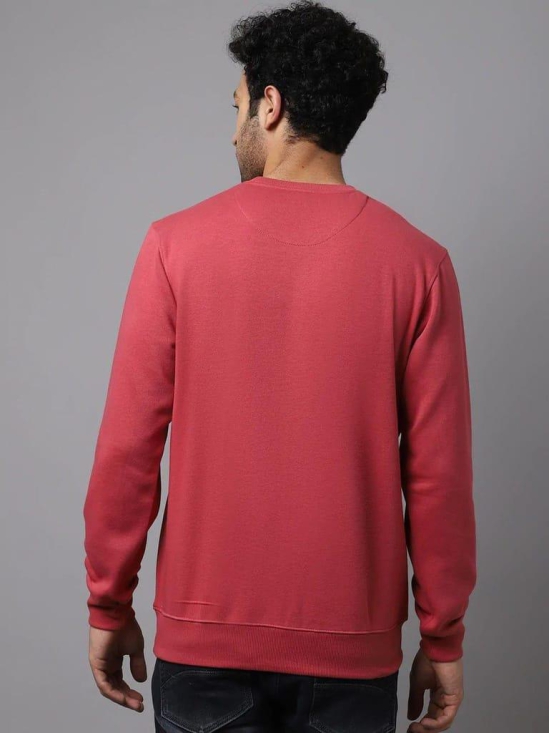 Rodamo Men Pink Printed Sweatshirt