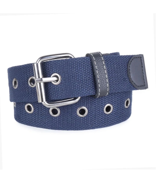 Zacharias - Blue Canvas Mens Casual Belt ( Pack of 1 ) - None