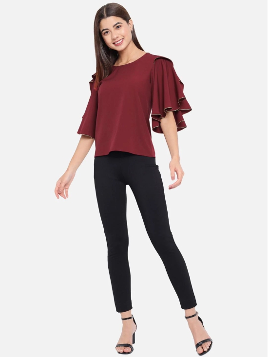 ALL WAYS YOU Women Top Crepe fabric  Red XS