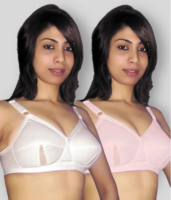 Selfcare Multi Color Non-Padded Bra Pack of 2 - 34C