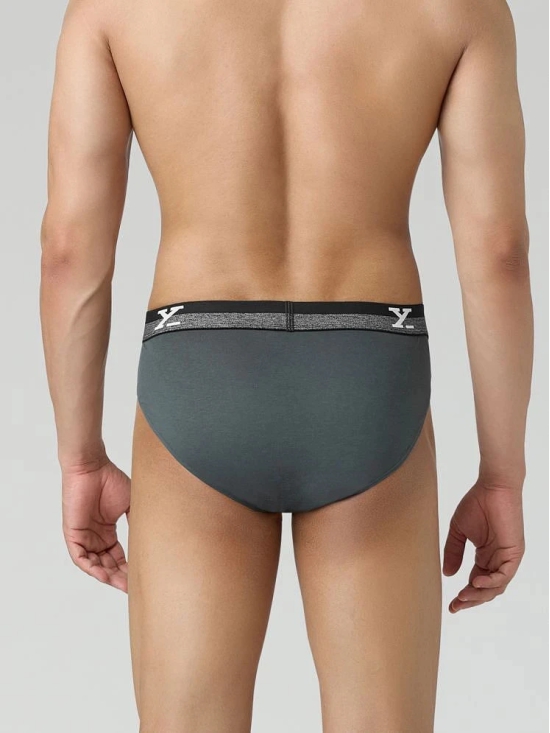 XYXX Pack of 1 Cotton Mens Briefs ( Grey ) - None