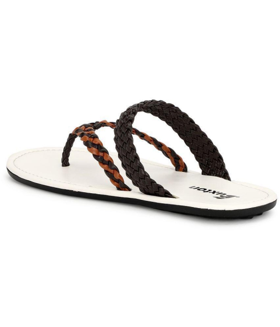 Buxton White Men's Thong Flip Flop - None