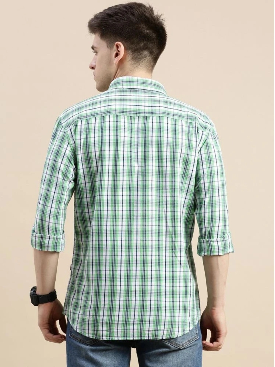 Showoff Cotton Blend Regular Fit Checks Full Sleeves Mens Casual Shirt - Green ( Pack of 1 ) - None