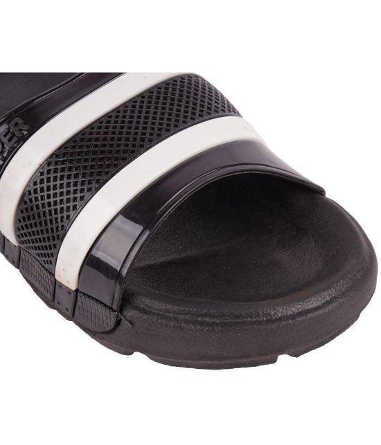 Leavess - Black Men's Slide Flip Flop - None