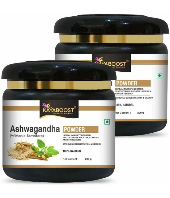 KAYABOOST Organic Ashwagandha Powder - 200 g, Pack of 2 (400 g)