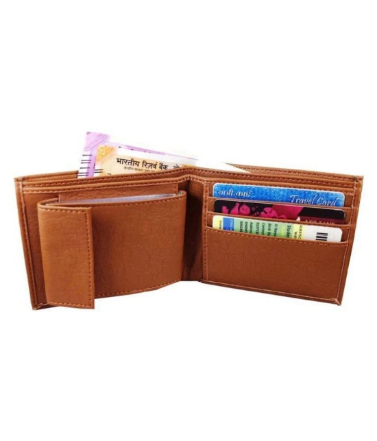 rajliwal wood leather Leather Tan Fashion Short Wallet - Tan