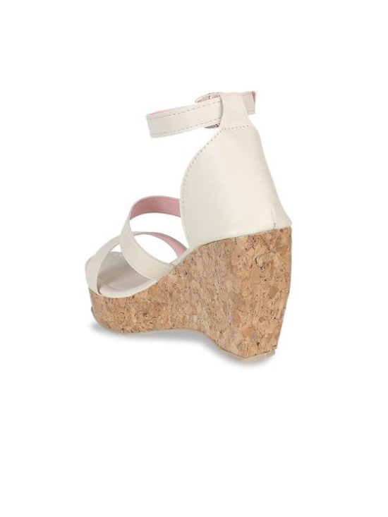 CREAM WEDGES PARTY WEAR