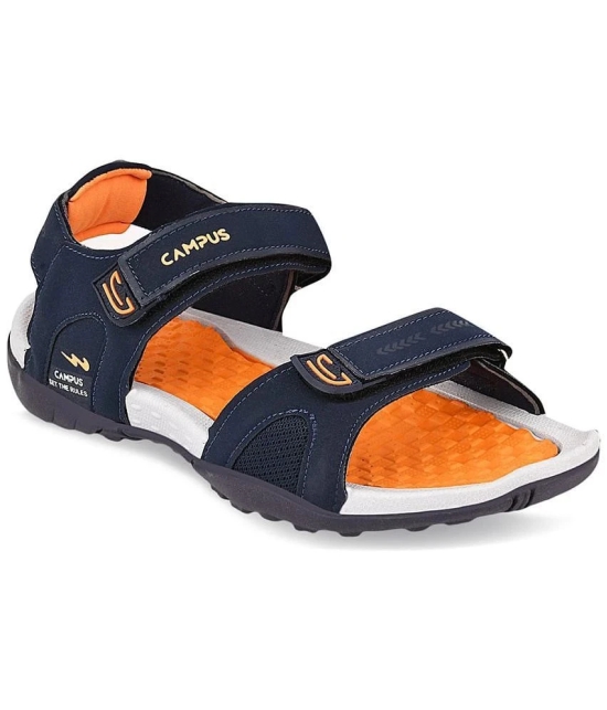 Campus - Navy Mens Floater Sandals - None