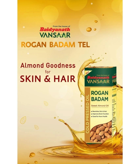 Vansaar Rogan Badam Oil 100ml| 100% Pure Badam Tel for Glowing Skin & Hair Growth