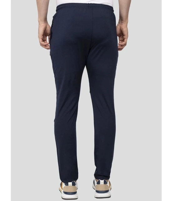 Zeffit - Navy Lycra Mens Trackpants ( Pack of 1 ) - None