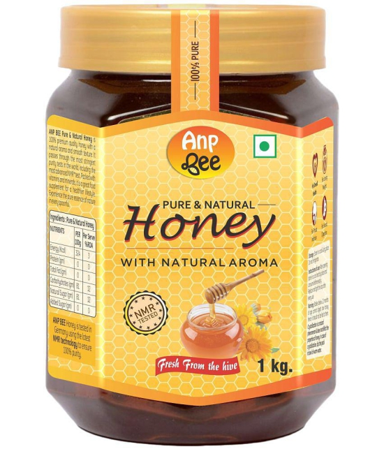 ANP BEE 100% Pure NMR Tested Honey Raw Natural Honey 1 kg Pack of 2