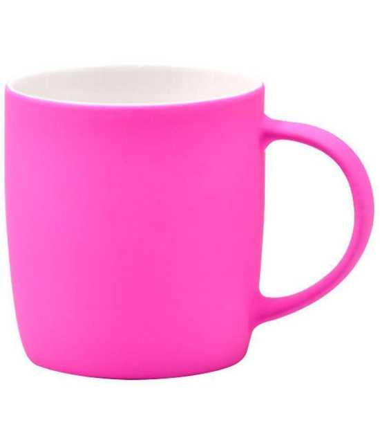 Kookee - Pink Ceramic Coffee Mug ( Pack of 1 ) - Pink