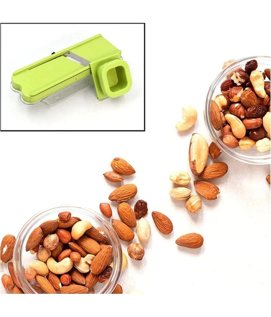 VARKAUS Stainless Steel Dry Fruits Grater,Slicer,Vegetable Grater ( Pack of 1 ) - Green - Green