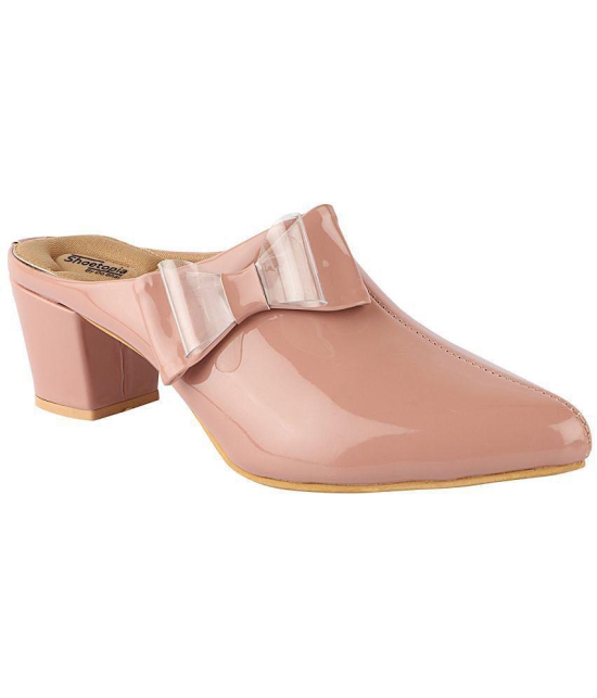 Shoetopia - Pink Women''s Mules Heels - None