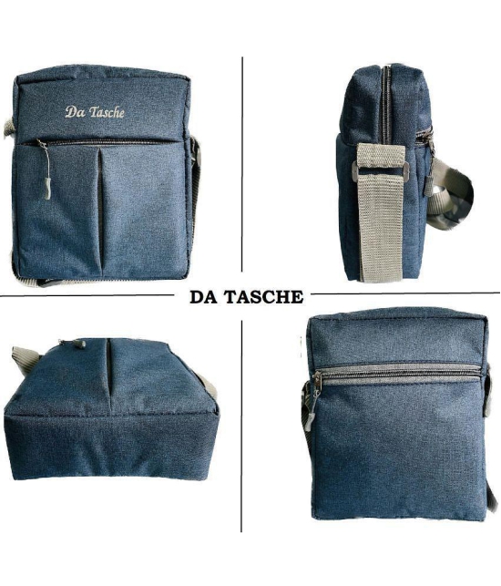 Da Tasche LW-SLING Polyester Blue Passport Holder - Blue