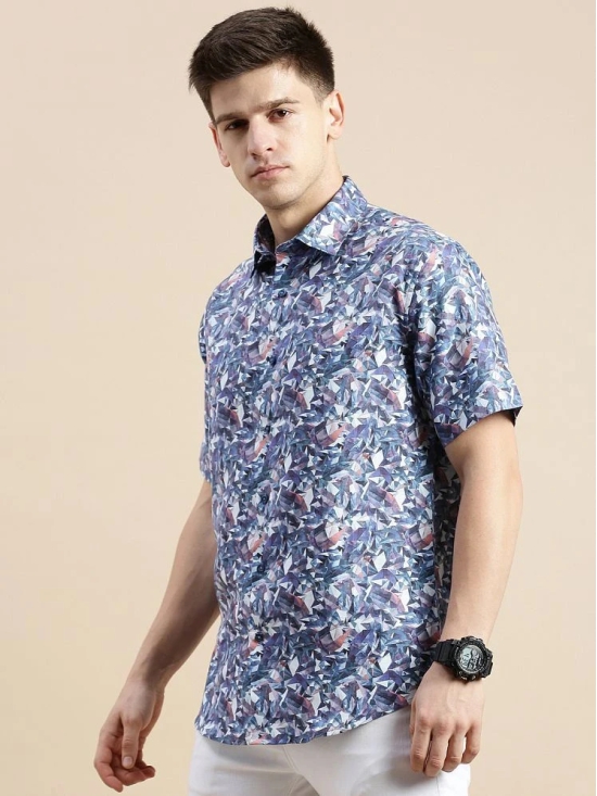 Showoff Cotton Blend Regular Fit Printed Half Sleeves Mens Casual Shirt - Multi ( Pack of 1 ) - None