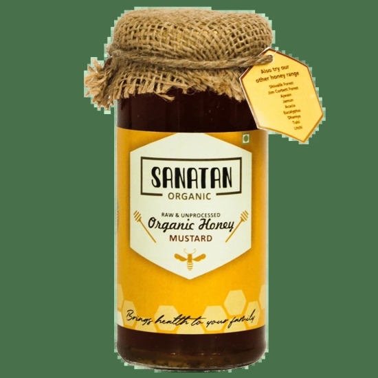 Sanatan Organic Monoflora Mustard Honey- 275 gms