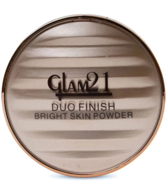 Glam21 Duo Finish|2-in-1 Compact Powder Smooth Satin Texture & Matte Finish 24gm Honey-03