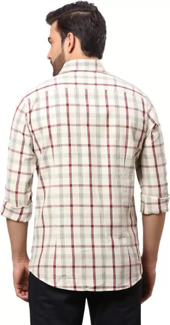 Men Slim Fit Checks Casual Shirt