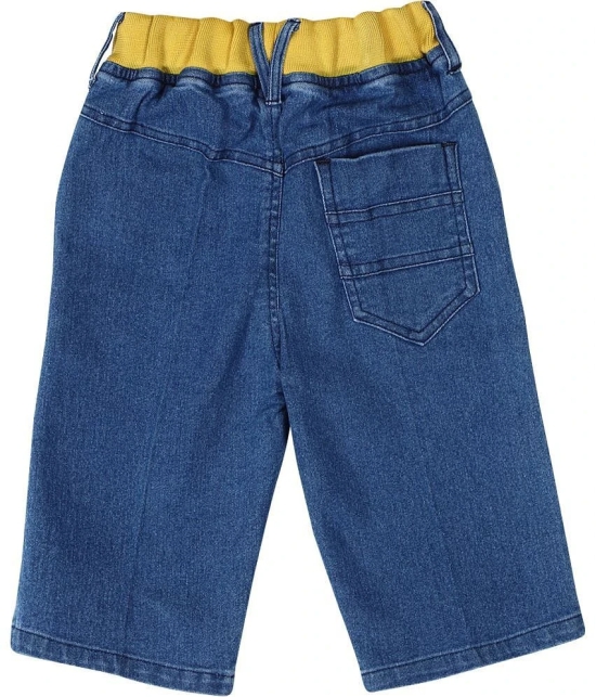 Cremlin Clothing - Indigo Cotton Blend Boys Bermudas ( Pack of 1 ) - None