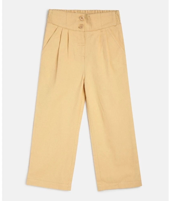 MINI KLUB Beige Woven Pant For Kids Girls - 8Y