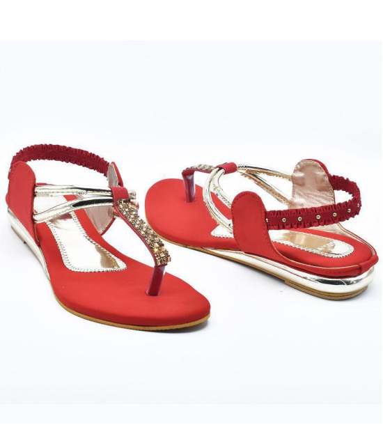 Dream Makers - Red Women''s Flats - None