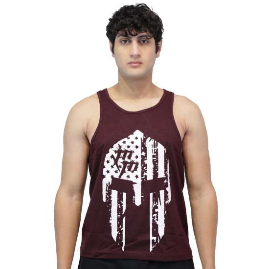 Dominant Skul Gym Stringer-Wine / M