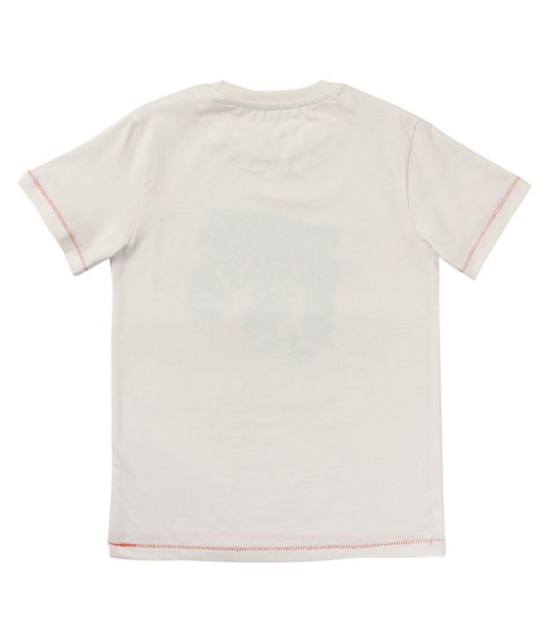 Terra by Cub McPaws Boys 100% Organic Off white T Shirt | GOTS Certified | Chemical Free | 4 to 12 Years - None