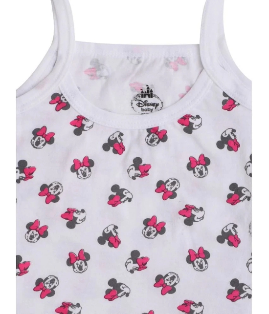 MINNIE & FRIENDS GIRLS VEST DORI NECK SLEEVELESS SOLID ASSORTED Pack Of 4 - None