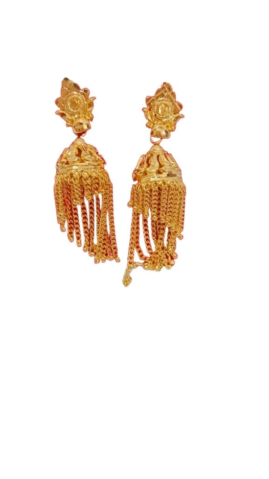 Gold Plated Traditional Chandbali Earrings