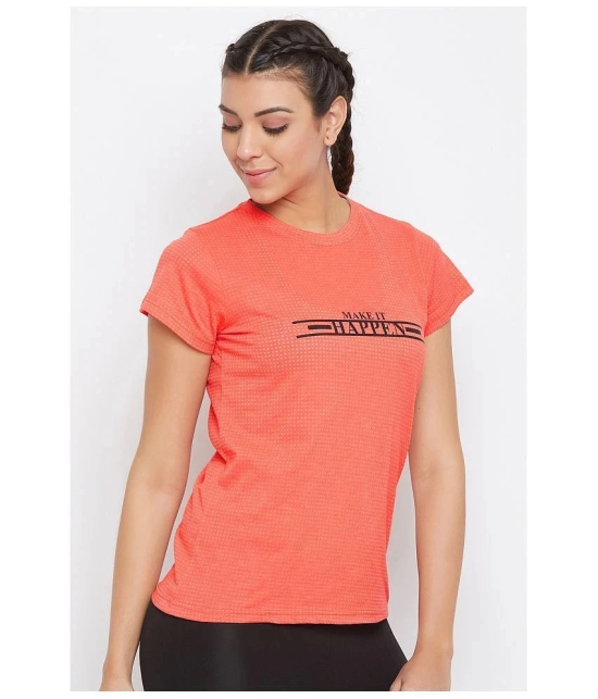 Clovia Orange Cotton Tees - Single - S