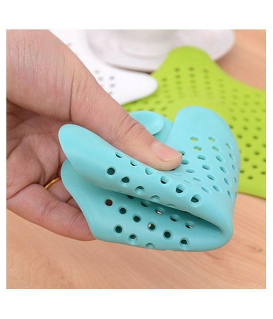 COCOSHOPE Bathroom & Toilet Cleaning 1Pc Silicone Sink Drain Filter Bathtub Hair Catcher Stopper Trapper Drain Hole Filter Strainer Star Shape for Bathroom Kitchen Toliet