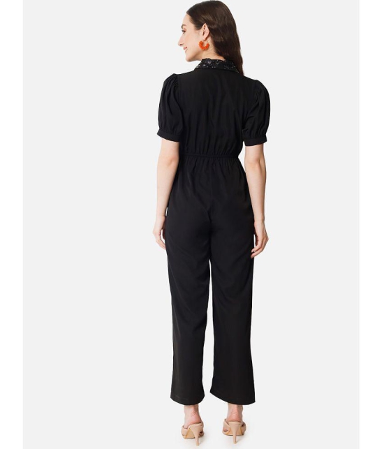 ALL WAYS YOU - Black Crepe Regular Fit Womens Jumpsuit ( Pack of 1 ) - None