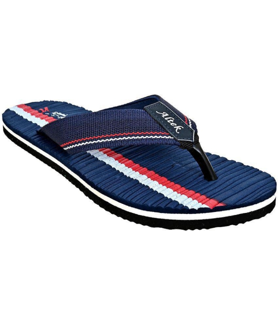 Altek - Blue Mens Thong Flip Flop - None