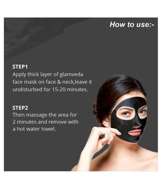 Glamveda Activated Charcoal  Blackhead  Removal Face Peel Off Masks 100 gm