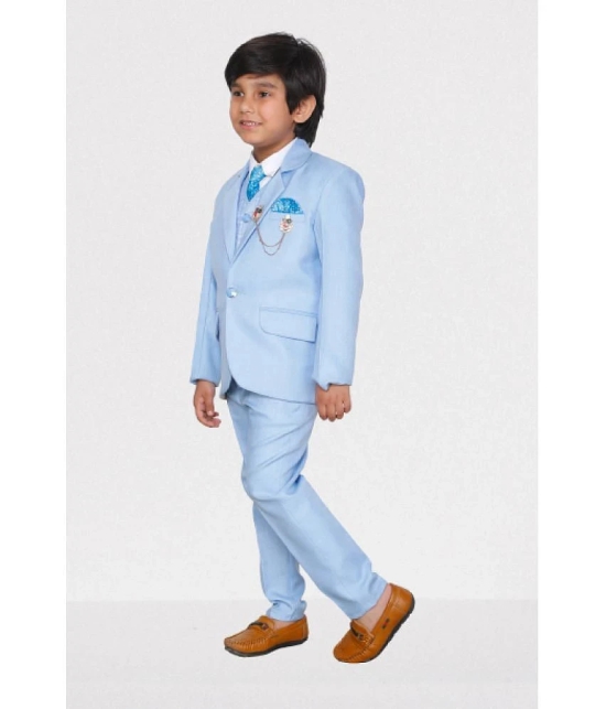 DKGF Fashion - Sky Blue Polyester Boys Suit ( Pack of 1 ) - None