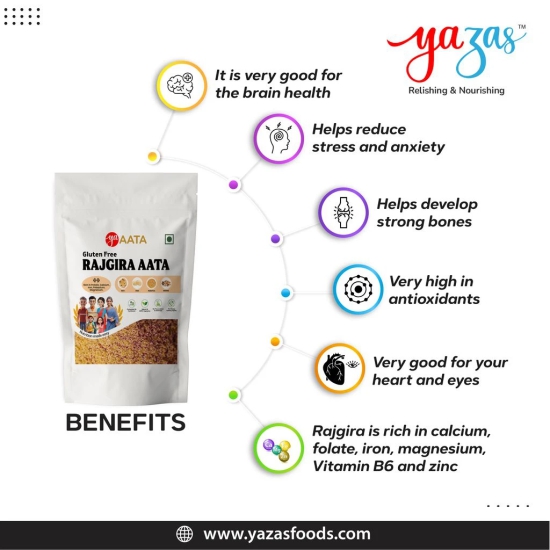 Yazas Natural Rajgira Aata ( Amaranth flour ) 250gms