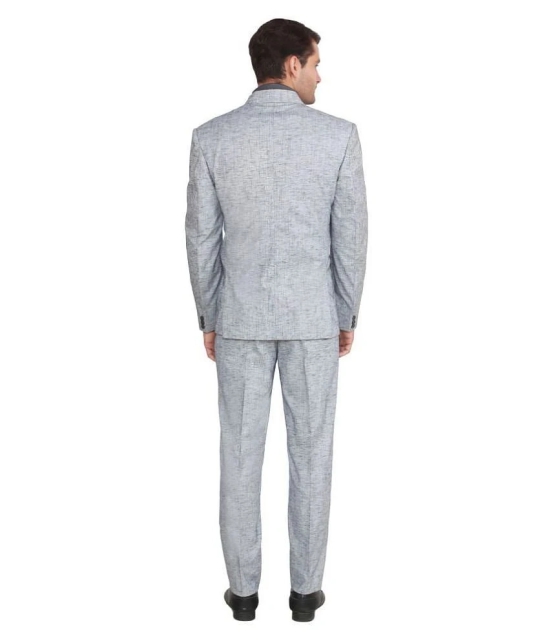 Hangup Grey Solid Formal 2 Piece Suits - 46