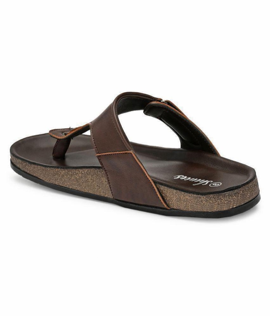 SHENCES Brown Flip Flops - 10