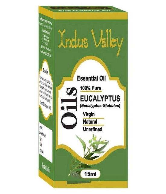 Indus Valley 100% Natural & Organic, Eucalyptus Essential Oil & Dropper for Skin, Hair Care