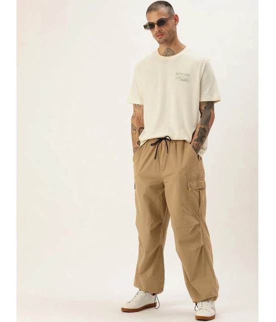 Bene Kleed Loose Flat Mens Cargos - Beige ( Pack of 1 ) - None