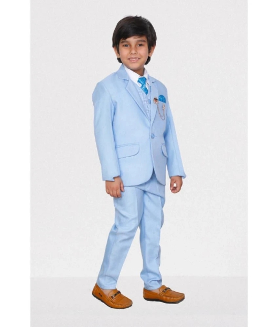 DKGF Fashion - Sky Blue Polyester Boys Suit ( Pack of 1 ) - None