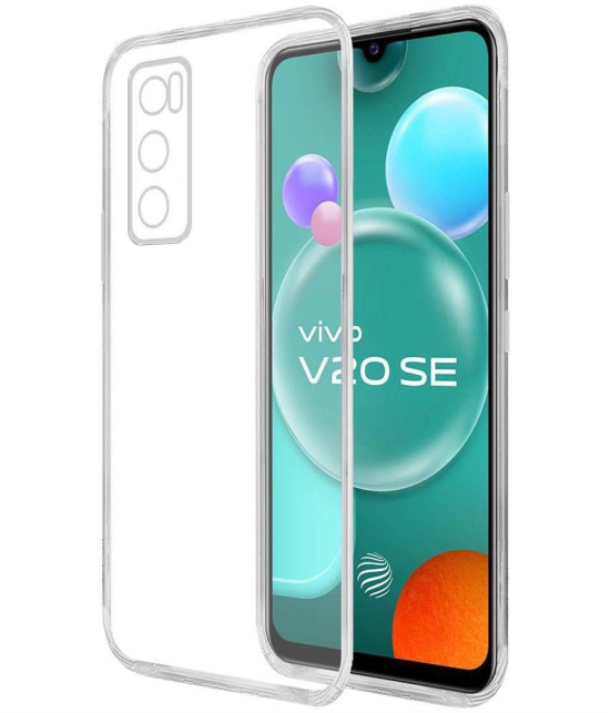 Case Vault Covers - Transparent Silicon Silicon Soft cases Compatible For Vivo V20 SE ( Pack of 1 ) - Transparent