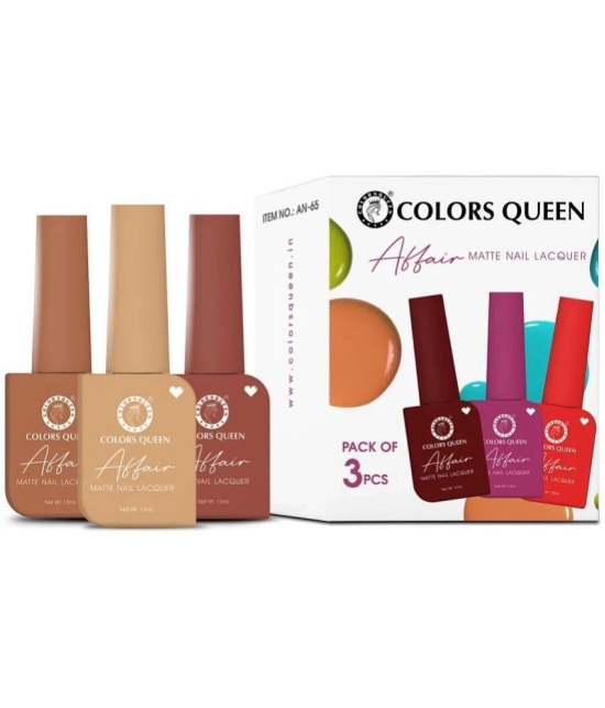 Colors Queen Multi Nail Polish 39 ( Pack of 3 )