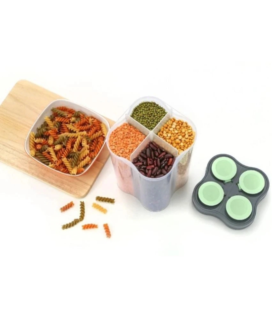 HOMETALES - Grocery/Dal/Pasta Plastic Multicolor Dal Container ( Set of 1 ) - Multicolor