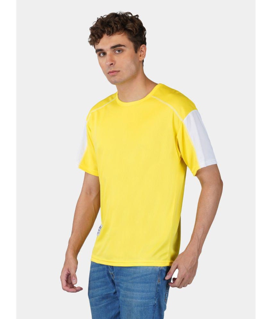 london arc - Yellow Polyester Regular Fit Men's T-Shirt ( Pack of 1 ) - None