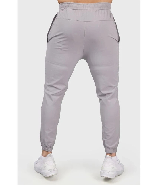 Fuaark Light Grey Nylon Mens Sports Joggers ( Pack of 1 ) - None